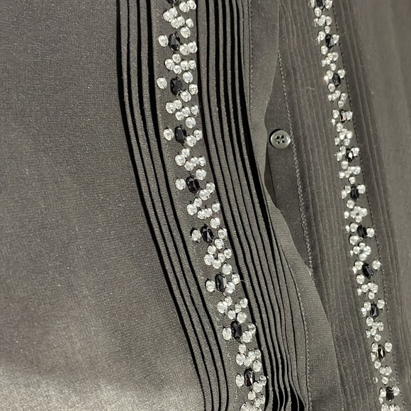 Fancy blouses with crystal handmade decor. 100% polyester - Picture 5 of 11